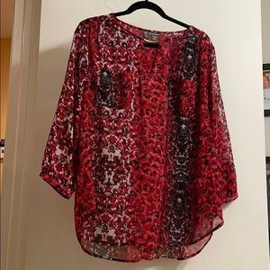 Light weight shear blouse